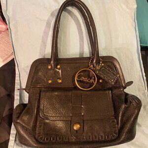 Coach  Black Leather Sample Satchel